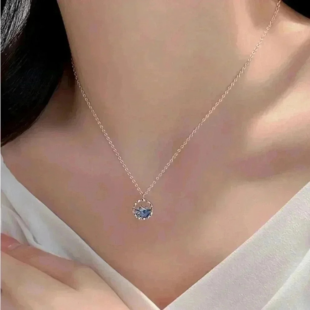 ⚠️Clearance Silver Small Whale Pendant Necklace - Picture 3 of 8